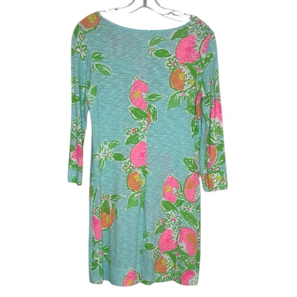 Lilly Pulitzer Marlowe T-Shirt Dress Cotton Bold Bright Floral Preppy Beach S - Picture 3 of 9